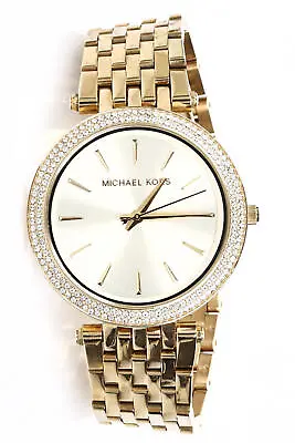 Michael Kors 288380 Women's Watch Darci Three Hand Movement Stainless Steel Gold • $160.65