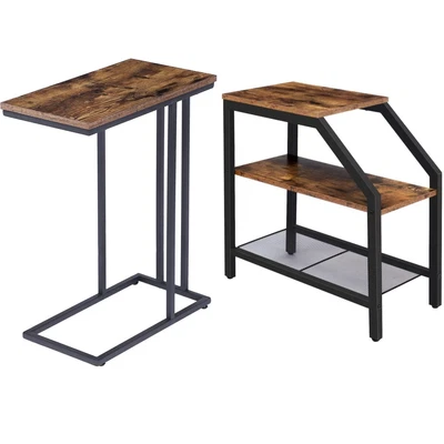 £39.99 • Buy HOOBRO Narrow Side Table Slim Bedside Table Sofa End Table Nightstand Two Models