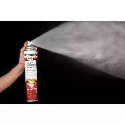 24 Oz Turbo Spray System Gloss White Spray Paint Ultimate Rust Protection 6 Pack • $137.03