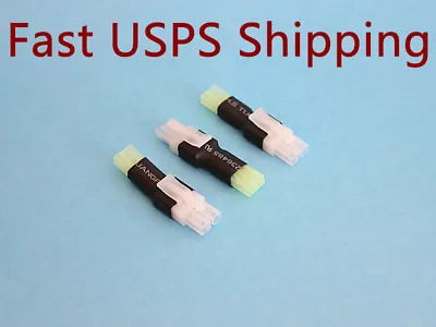 3 Pcs Female Mini-Tamiya To Male Tamiya Connector Adapter Airsoft • $6.99