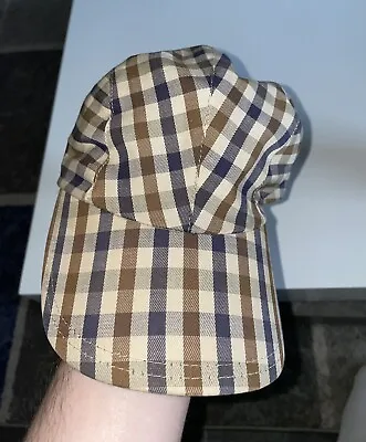 £375 • Buy Rare Vintage Aquascutum V Check Hat Cap