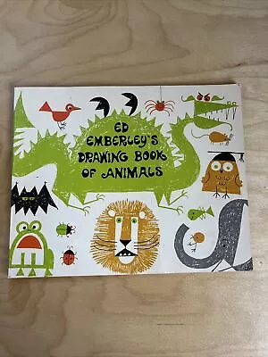 Vintage 1970 Ed Emberleys Drawing Book Of Animals Scholastic Book Used • $5