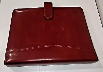 Vintage Red  7 Ring Strapped Planner Organizer Day-Timer 8 X 10  • $33