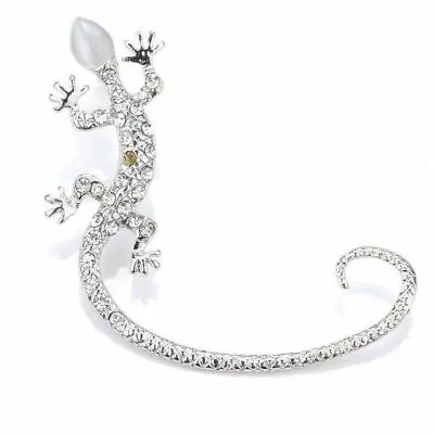 Crystal Lizard Ear Cuff Boho Jewellery Summer Festival Beachwear Bohemian • £4.25