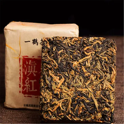 $17.81 • Buy Yunnan Organic Dian Hong Golden Bud Brick Black Tea 250g Ancient Old Tree RedTea