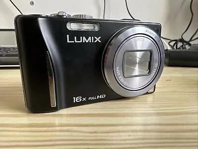 Panasonic Lumix DMC-TZ20 Digital Camera - 14.1MP - Black - Fully Working • £7.50