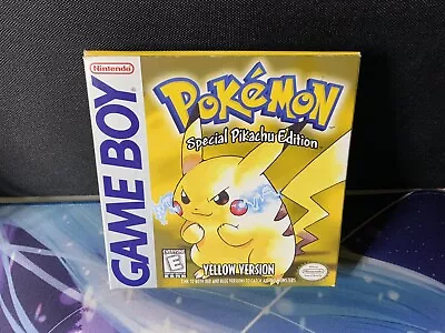 $399.99 • Buy 1999 Nintendo Game Boy Pokemon Yellow Version Special Pikachu Ed CIB MINT!!!