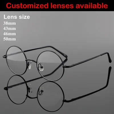 Men Women Vintage Eyeglass Frames Round Metal Spectacles Optical Glasses Rx-able • $15.29