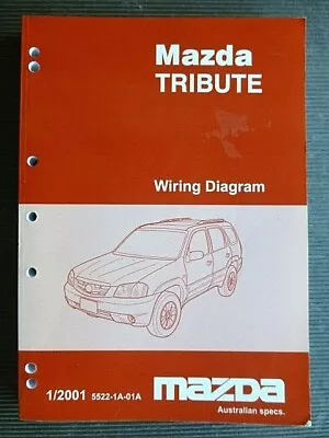 MAZDA   TRIBUTE   1/2001  GENUINE WORKSHOP / REPAIR MANUAL - Wiring Diagram - • $65