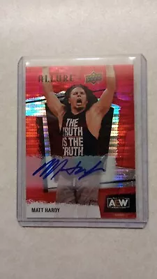 AEW Allure 2022 Matt Hardy Red Rainbow Autograph  • $25