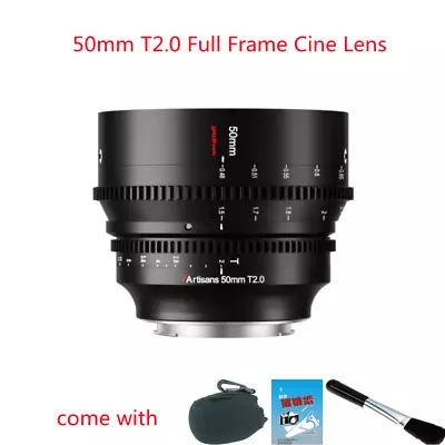 7artisans 50mm T2.0 Large Aperture Full Frame Cine Lens For Sony E Mount Camera • £389