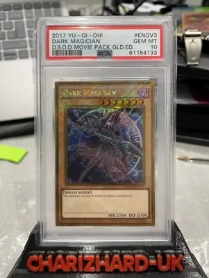 Dark Magician MVP1-ENGV3 2017 DSOD Movie Pack Gold Edition PSA 10 YuGiOh! Card 1 • £159.99