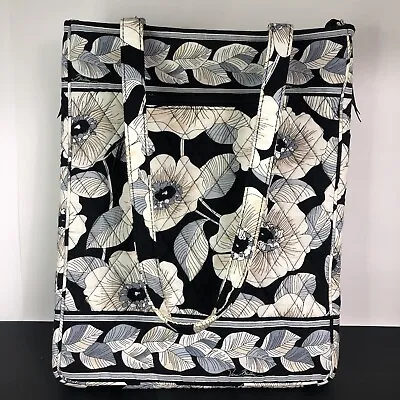 Vera Bradley Vertical Laptop Bag Quilted Travel Tote Camellia Pattern Retired • $19.99