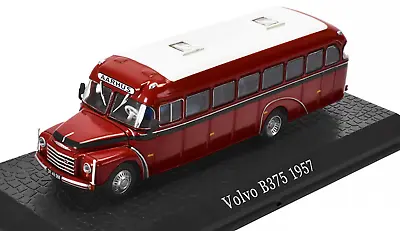 Volvo B375 Model  Bus 1:76 Scale Atlas Ixo 7163125 Classic 1957 Maroon K8 • $19.83