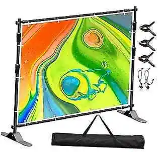  Photo Backdrop Banner Stand Kit Heavy Duty 10 X 8 FT Adjustable Telescopic  • $133.01