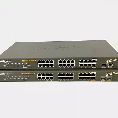 Lot Of 2 D-Link DGS-1224T (DLink DGS-1224T) 24-Port Gigabit Switch - PLS. READ • $40.50