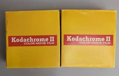 2 Kodachrome II Color Movie Film Super 8 Cartridges NOS Expired 1975 • £28.91