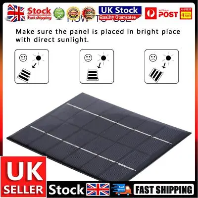 £7.03 • Buy Universal 6V 2W Solar Panel Polycrystalline Silicon Battery Power Module UK