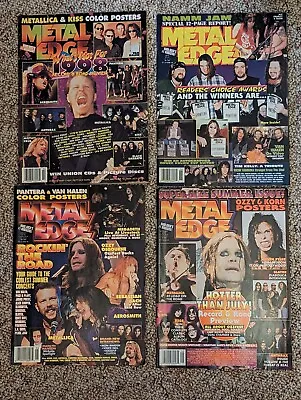 Metal Edge Magazine - Lot Of 8 Issues (Megadeth Slipknot Disturbed...) • $25