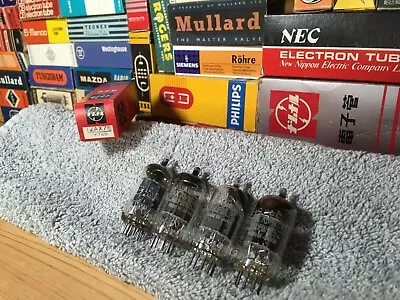 4 Matched Matsu/Mullard 12AX7 ECC83 + Free Postage ~ Vintage AudioTubes (Quad 5) • $185