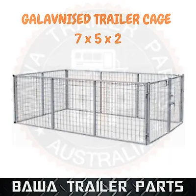 Galvanised Trailer Cage 7x5x2 Feet With Fittings! BOX TUBING ! TRAILER PARTS! • $435
