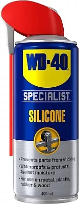 £7.85 • Buy WD-40 Specialist Silicone Spray Lubricant 400ml Can Versatile All-Weather
