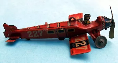 VINTAGE - 1920's - TIN AIRPLANE - PENNY TOY - MADE IN GERMANY - CKO - KELLERMAN • $199.99