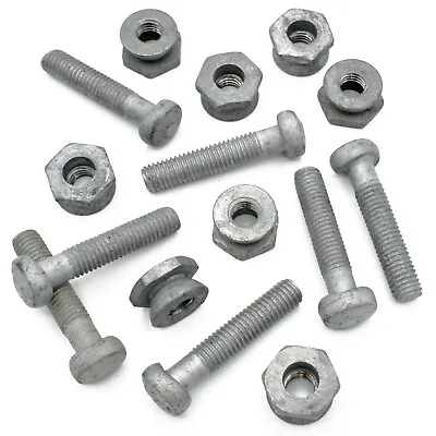 £4.29 • Buy M8 X 40mm SADDLE BOLTS + SECURITY SHEAR NUT D SECTION PALISADE ANTI VANDAL
