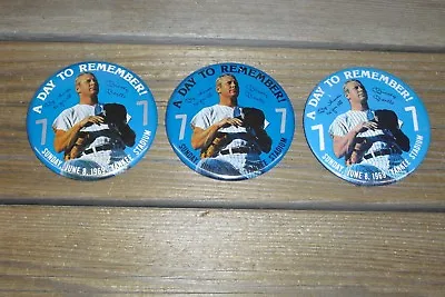 Vintage Mickey Mantle Retirement PM10 Pin Lot - 3 Variations - A Day To Remember • $39.95