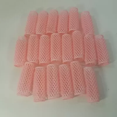 Self Gripping Hair Rollers Curlers Pink 20 Vintage • $14.99