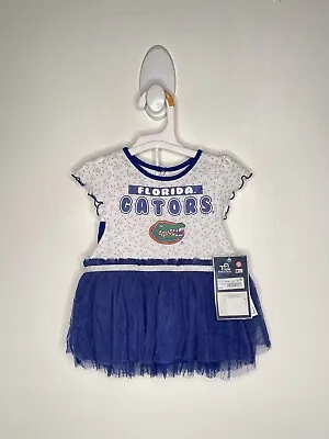 Florida Gators 2 Pc Tutu Set Baby Girls 12 Months Size Tulle Bloomers Blue • $14.99