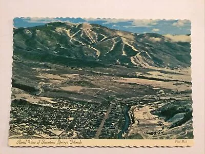 Postcard Chrome Aerial View Steamboat Springs Colorado B6 • $4.50