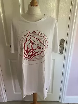 Official Jaguar T-shirt Growler White Red Bnwot 100% Cotton Xxxl • £11.50