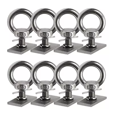 Slot Channel Nut 4mm M8 Eye Bolt Kit Rhino Thule Yakima Roof Rack Awning SUS 32X • $30.30