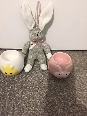 Easter Bunny And Two Egg Cups  • £6.50