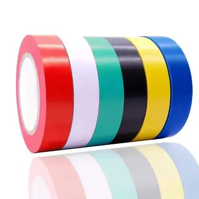 Heavy Duty PVC Strong Tape Electrical Insulating Multi Purpose 3 Black Or MIX • £2.99