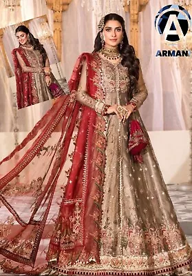 Pakistani Indian Wedding Dresses Designer Collection Long Maxi Eid Suit • $128