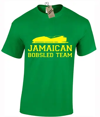 Jamaican Bobsled Team Mens T Shirt Cool Runnings Retro Olympics Funny Design Top • £10.99