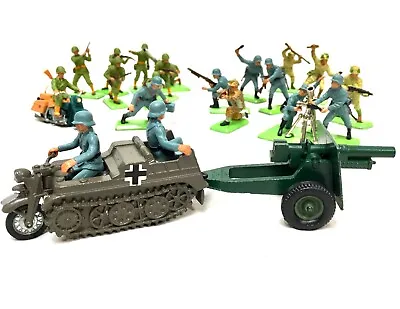 £95 • Buy Vintage BRITAINS Ltd 1970s DEETAIL Toy Soldiers German / American / Japanese Set