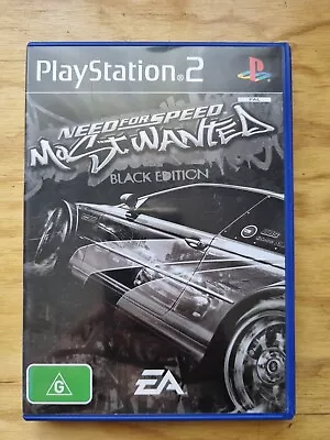 Need For Speed Most Wanted Black Edition Complete PS2 Sony PlayStation Game PAL • $40