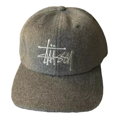 £40 • Buy Stussy Big Logo Wool Cap Grey
