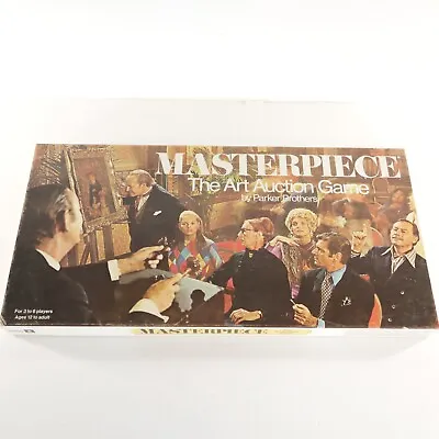 £57.50 • Buy VINTAGE 1970 PARKER BROTHERS MASTERPIECE Art AUCTION BOARD GAME 100% COMPLETE!