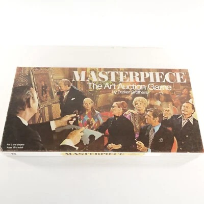 £57.50 • Buy VINTAGE 1970 PARKER BROTHERS MASTERPIECE Art AUCTION BOARD GAME 100% COMPLETE!
