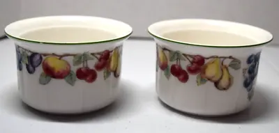 2 VILLEROY & BOCH Melinda Fruit 3-3/4  Tall Ramekin Bowl Oven To Table Germany • $38