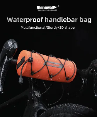 ✅ Rhinowalk Bike Roll Bag Waterproof Frame Top Tube Handlebar Small 2.4 L • $15