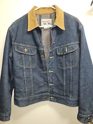 Vintage NWOT  Lee Storm Rider  Lined Denim Jacket Size XL Immaculate Condition  • $100