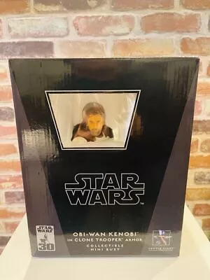 Star Wars Gentle Giant  Obi Wan Kenobi In Clone Trooper Armor Mini Bust Unopened • $198.65