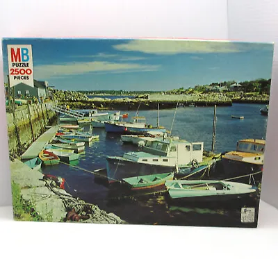 Vintage 1978 Milton Bradley Grand Series Jigsaw Puzzle Boat Marina 2500pc Harbor • $35