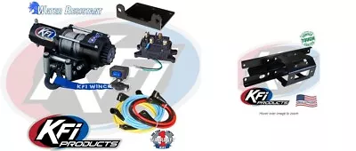 $285.95 • Buy KFI 2500 LB Steel Cable Winch And Mount Kit Polaris Sportsman 100440 100109