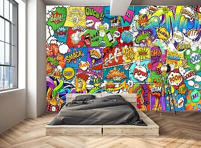 £95.99 • Buy Graffiti & Drawn Comics Wall Mural Photo Wallpaper Teenager Children Room Poster